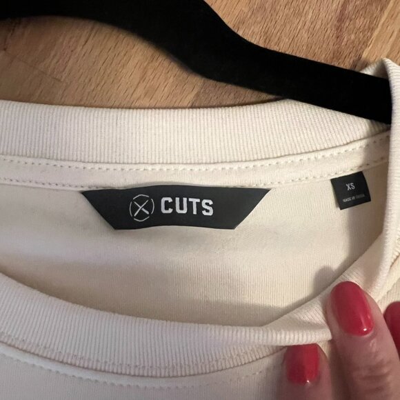 Cuts White T-Shirt (XS) - Picture 8 of 8